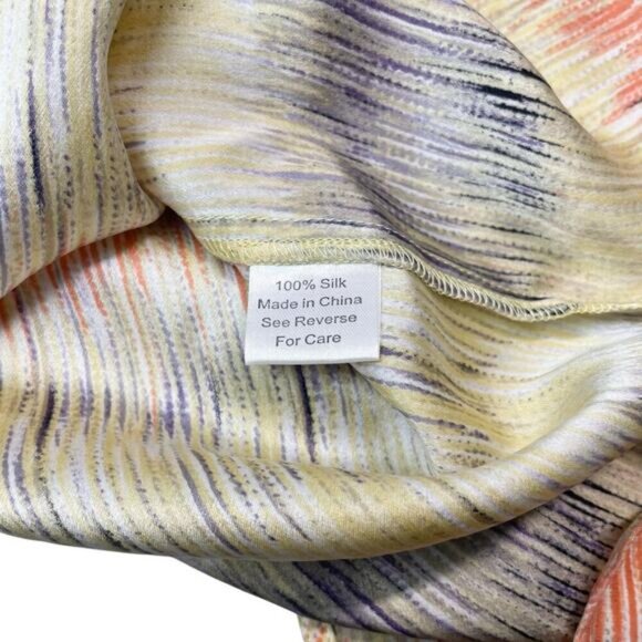 PARKER 100% Silk Blouse Split Rear Sz Small - Picture 5 of 5